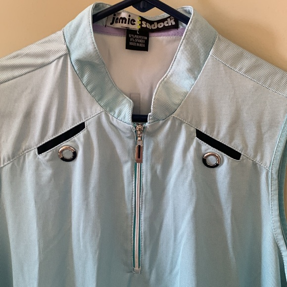 Light Blue/green Sleeveless Women's Top, L, Jamie Sadock - Picture 2 of 6